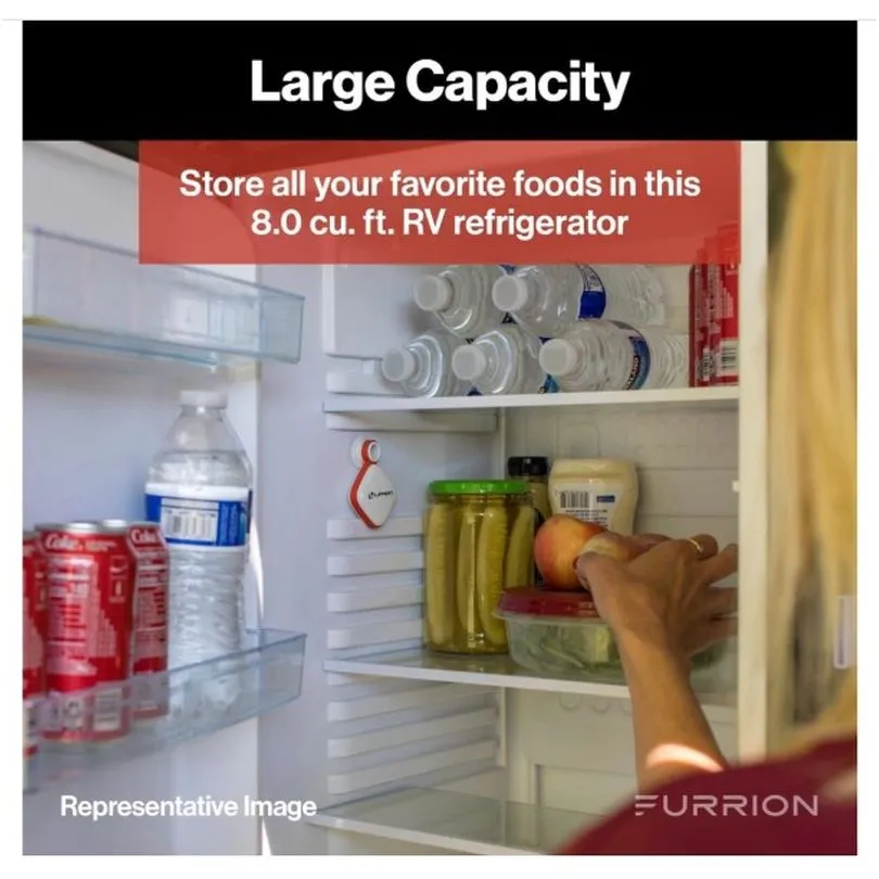 8 CU. FT. RH REFRIGERATOR (SS)